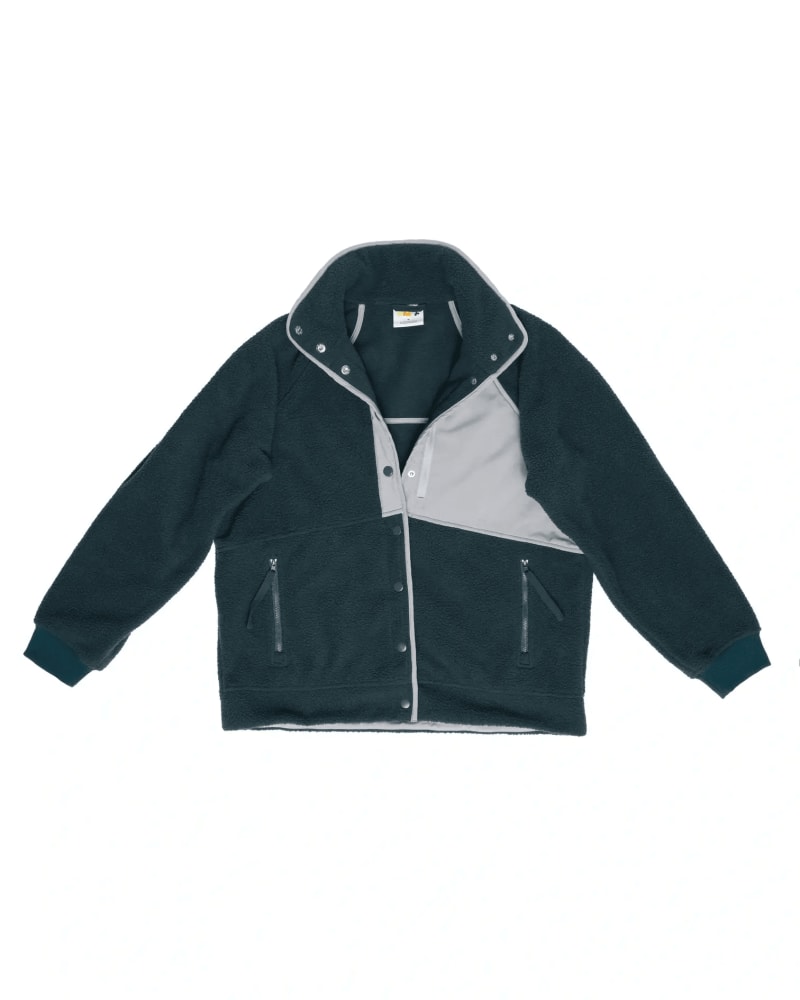 Front of a size XL/2X go far fleece 2.0 in Forest Green by alder apparel. | dia_product_style_image_id:300612